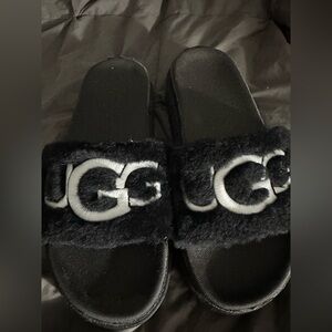 UGG Laton Fur slides womens size 8